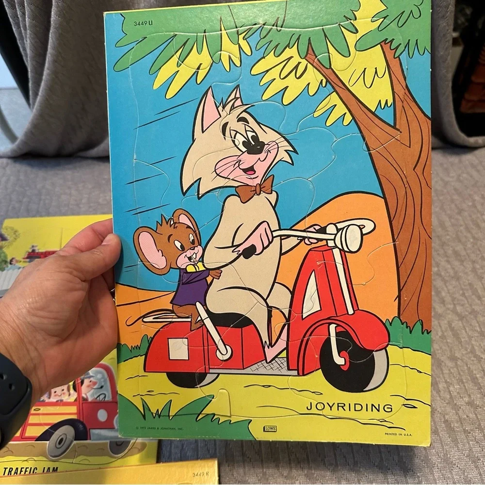 1972 Vintage Colorful Kids Puzzles